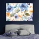 Картина на холсте Синие и бежевые цветы 120x80 см (V396-1_XL) - изображение 1