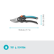 Секатор Gardena PremiumCut flex (S-M) 24 мм (12242-20.000.00) - изображение 9