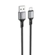 Кабель BOROFONE BX83 USB-A to MicroUSB Famous для швидкого заряджання та передачі даних 1 м, 2,4 А Black - зображення 1