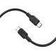 Кабель BOROFONE BX113 Lenny Type-C to Type-C – кабель для зарядки и передачи данных, 60 Вт, 1 м Black - изображение 3