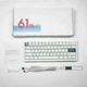 Клавиатура беспроводная Сidoo qk61 V2 Белая - изображение 2