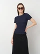 Футболка женская Zara 1165/270 S Темно-синяя (01165270401021) - изображение 1
