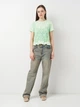 Футболка женская Zara 1957/165 L Зеленая (01957016526040) - изображение 3