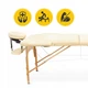 Массажный стол складной 4FIZJO Massage Table Wood W60 Beige (P-5907739318350) - изображение 3