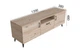 Тумба Лэстер на конусных ножках Ferrum-decor 48x139x38 Черный металл ДСП Дуб Сан-Марино 16 мм (LEST105) - изображение 4