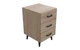 Тумба Вива 3 на конусных ножках Ferrum-decor 56,5x35x40 Черный металл ДСП Дуб Сан-Марино 16 мм (VIVA305) - изображение 2