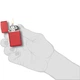 Запальничка Zippo 1633 Slim Red Matte - изображение 7