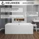 Ванна акрилова Helmken Alvaro 155x70 см (935K6006E3) комплект 2 в 1: прямокутна ванна, ніжки - зображення 15
