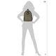 Рюкзак тканевый 17 л светоотражающий Bagland Stylish M 1118420664 Хаки (2011184206643) - изображение 6