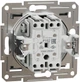 2-клавишный выключатель Schneider Electric Asfora 10A Алюминий (EPH0300161) - изображение 2