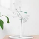 Косметическое круглое зеркало с LED подсветкой, от USB, Белое / Настольное зеркало для макияжа сенсорное - изображение 6