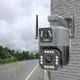 Уличная IP камера видеонаблюдения 8Мп, 2 объектива, Qettopo V380 / Поворотная WiFi камера с датчиком движения - изображение 8