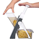 Мультислайсер-терка для овочів Brava Spring Slicer / Подрібнювач овочів та фруктів / Ручна овочерізка слайсер - зображення 5