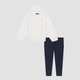 Детский комплект (худи + лосины) для девочки Tommy Hilfiger 830536319 116 см Синий/Белый (1159825771) - изображение 1