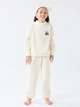 Детская теплая пижама + повязка для девочки Uniqlo 317069696 110 см Белая (1159824428) - изображение 1