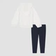 Детский комплект (худи + лосины) для девочки Tommy Hilfiger 830536319 116 см Синий/Белый (1159825771) - изображение 2