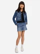 Подростковая джинсовая курточка для девочки Calvin Klein 931504455 140 см Синяя (1159825120) - изображение 2