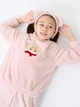 Детская теплая пижама + повязка для девочки Uniqlo 651837464 122 см Розовая (1159825319) - изображение 2