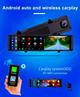 Відеореєстратор дзеркало 10,26" сенсор,Android Wi-Fi Bluetooth FM-трансмітер Android Auto+CarPlay AUX DVR S109 - изображение 3