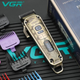 Бездротова машинка для стрижки VGR V-005 Золота (8 насадок) (52781) - зображення 2
