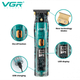 Триммер для бороды и стрижки VGR V-961 Прозрачный с LED-дисплеем (открытый ножевой блок) (52782) - изображение 2