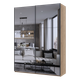 Шкаф купе Doros G-Caiser Дуб Эвок 2 Зеркала / 3 части 180х60х240 (80737752) - изображение 1