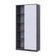 Распашной шкаф Doros Студент Графит/Белый 90х38х180 DRS-011623 (44900273) - изображение 3
