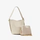 Сумка женская кожаная сумка-ведро средняя Regina Notte Tote 3872 Бежевый - изображение 3