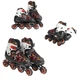 Ролики Best Roller, L размер 39-41, длина стельки 25- 27 см, колеса PU, d колес – 7 см. Black and red (166589) - изображение 2