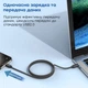 Кабель Choetech ХСС-1052 Magnetic USB-C to USB-C PD3.1 240 Вт 1.2 м Black (43-00129) - зображення 7