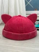 Короткая шапка кепка, докер с ушками Розовый 55-58р (2375) - изображение 1