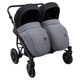 Коляска 2 в 1 для двойни Bair Sorento DUO BS-04 графит / черный - изображение 6