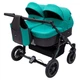 Коляска 2 в 1 для двойни Bair Sorento DUO BS-01 бирюзовый / графит - изображение 3
