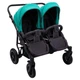 Коляска 2 в 1 для двойни Bair Sorento DUO BS-01 бирюзовый / графит - изображение 8