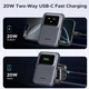 Магнітна батарея (павербанк) UGREEN 10000mAh Uno Magsafe Power Bank 20W Fast Charging TFT Display - Black - зображення 3