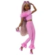 Lalka Barbie Barbiecore Fashionistka Lalka w kostiumie z piór HYV28 (194735255962) - obraz 2