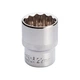 Головка двенадцатигранник 1/2" 22 мм х 38 мм Intertool - изображение 2