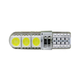 Автолампа світлодіодна Т10, 6SMD 5050, 12В, миготлива, біла - зображення 4