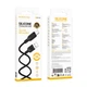 Кабель BOROFONE BX113 Lenny silicone charging data cable USB to Type-C 3m Black (6941991115554) - зображення 5