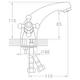 Смеситель для раковины Tau VD-2A161C VD 1/2" литой на шпильке с краном-буксой хром (33-102-9870000) - изображение 3