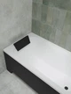 Ванна акриловая Helmken Edelva 160x70 см (61796A4B07) комплект 2 в 1: прямоугольная ванна, Черный подголовник - изображение 18