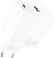 Сетевое зарядное устройство Proove Silicone Power 45W Type-C + USB White (491850003) - изображение 1