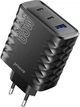 Сетевое зарядное устройство Proove Speed Surge Gan 65W USB + 2 Type-C Black (558080001) - изображение 1