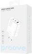Сетевое зарядное устройство Proove Speed Surge Gan 65W USB + 2 Type-C White (558080003) - изображение 3