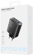 Сетевое зарядное устройство Proove Speed Surge Gan 65W USB + 2 Type-C Black (558080001) - изображение 4