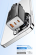 Зарядний пристрій Essager 67W GaN (2xType-C + USB-A), QC4.0/PD3.0/Fast Charge - зображення 7