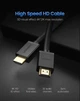 Високошвидкісний HDMI шнур кабель UGREEN HD104 HDMI 2.0 4K 3D 5м чорний (10109) - зображення 5