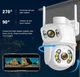Вулична відеокамера 12Мп з WIFI, SD 39 4G Поворотна та датчиком руху - зображення 4