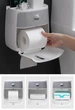 Пластиковый держатель Ecoco Towel Holder AA2-2 для туалетной бумаги с полкой - изображение 6