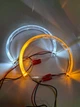 Ангельські оченята LED білий + помаранчевий BMW E46 (2x131mm, 2x146mm) - зображення 4